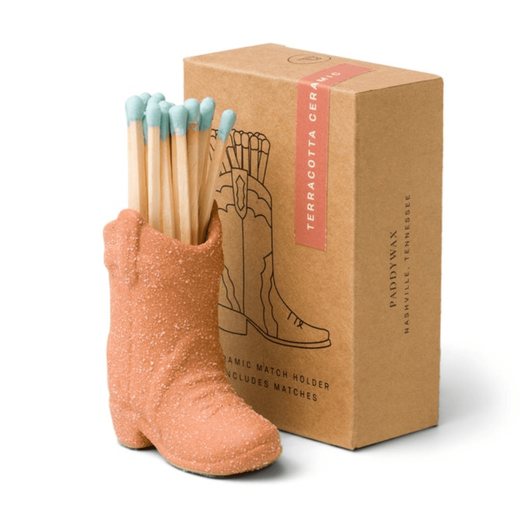 Cowboy Boot Match Holder - Terracotta