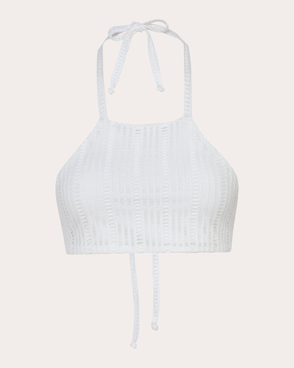 Paradis Geometric Mesh Halterneck Bikini Top