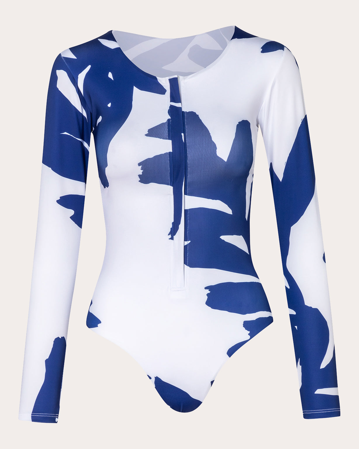 Paradiso Palms Printed Zip-Front One-Piece