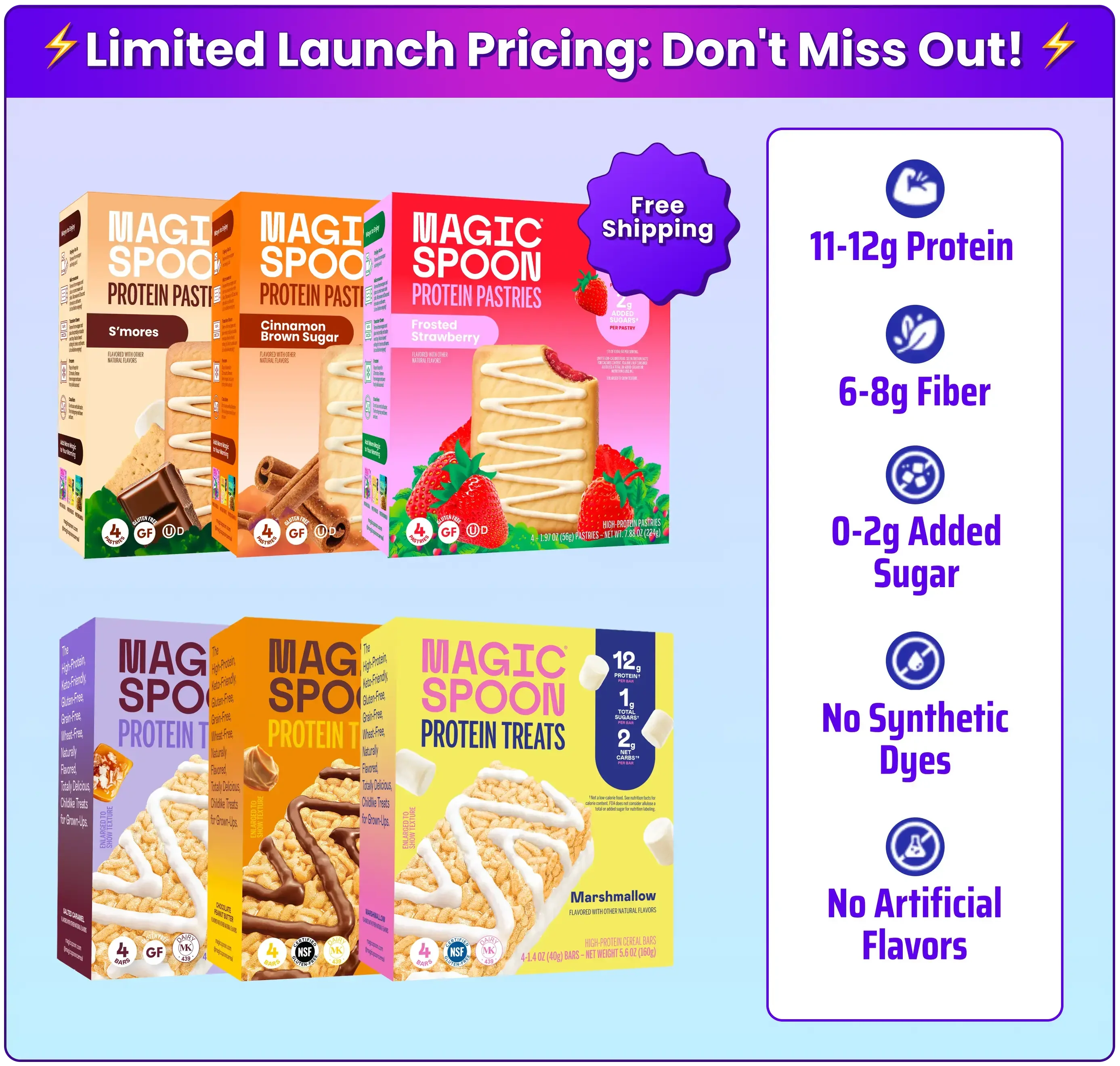 Grab-and-Go Protein Bundle - 12 Treats, 12 Pastries