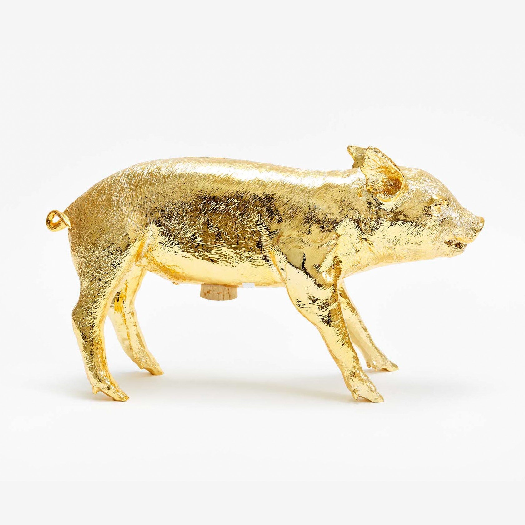 Reality Bank in the Form of a Pig - Gold Chrome