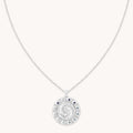 Pisces Bold Zodiac Pendant Necklace in Silver