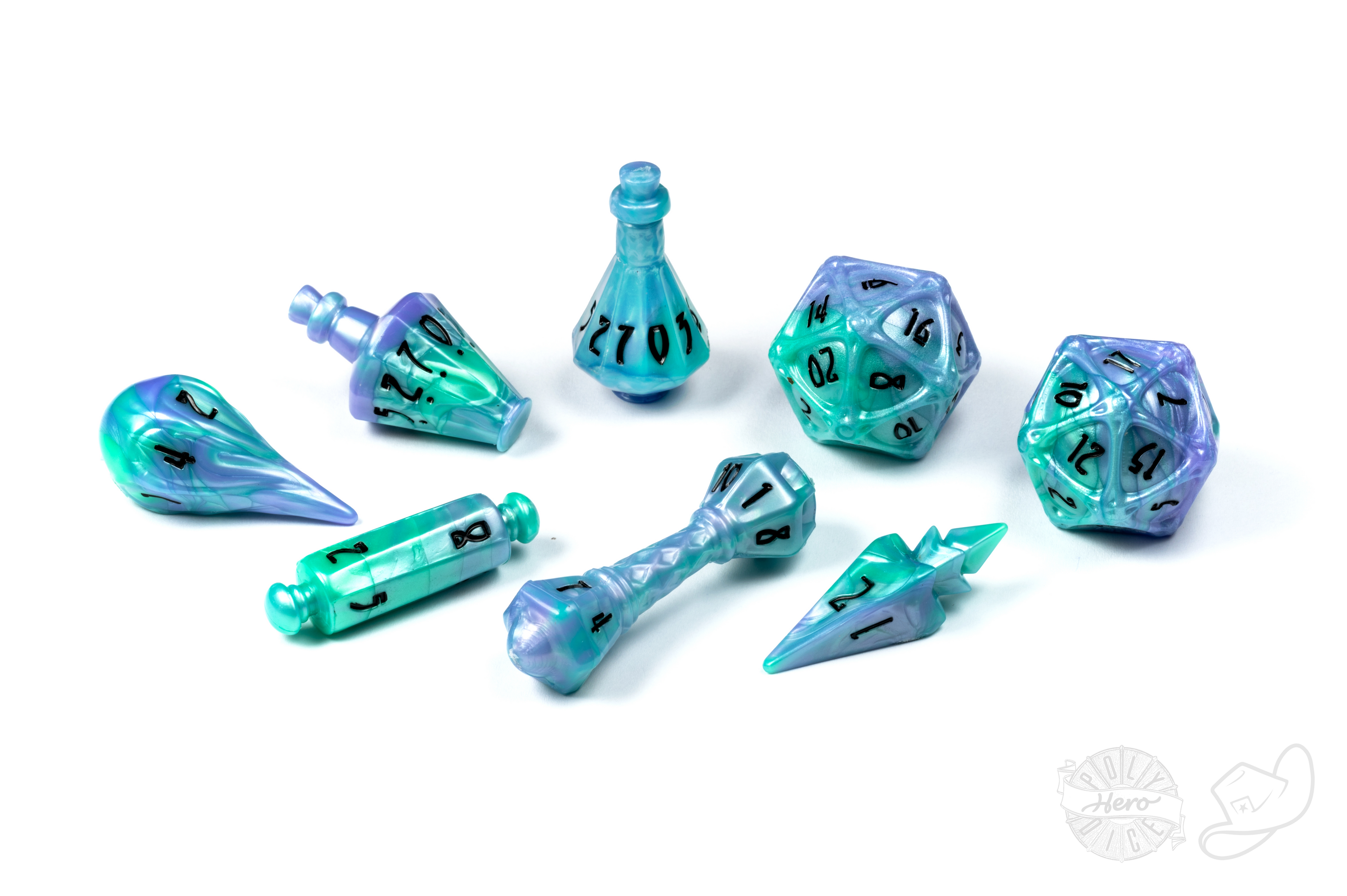 PolyHero Wizard 8 Dice Set
