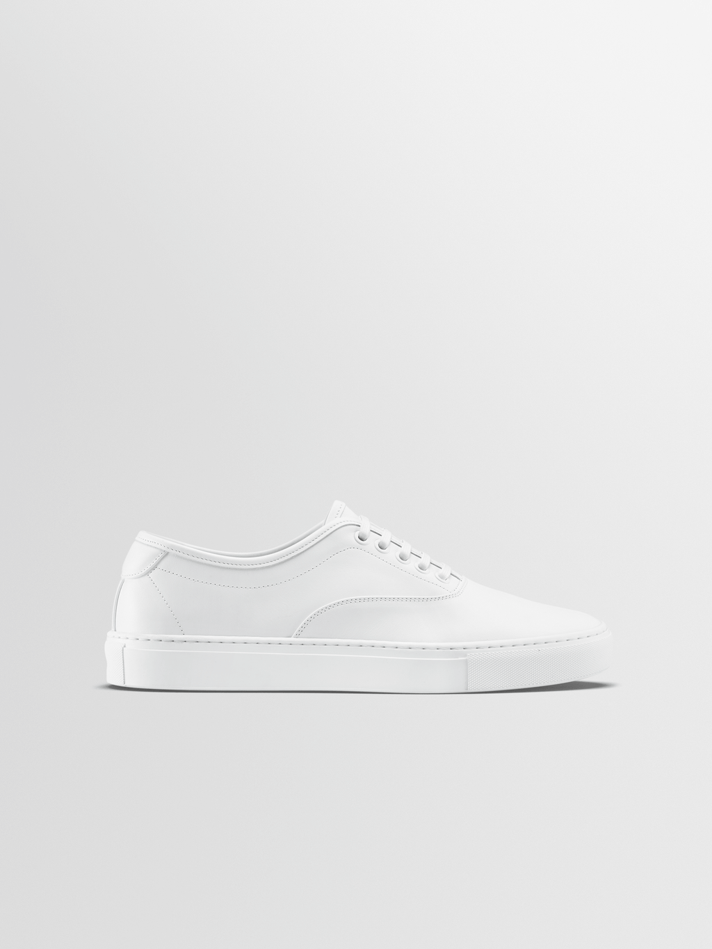 Portofino Leather Sneaker in Triple White