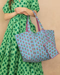 In Bloom - Weekend Bag with Pouch - Denim