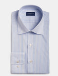 Blue On White Fancy Dress Stripe