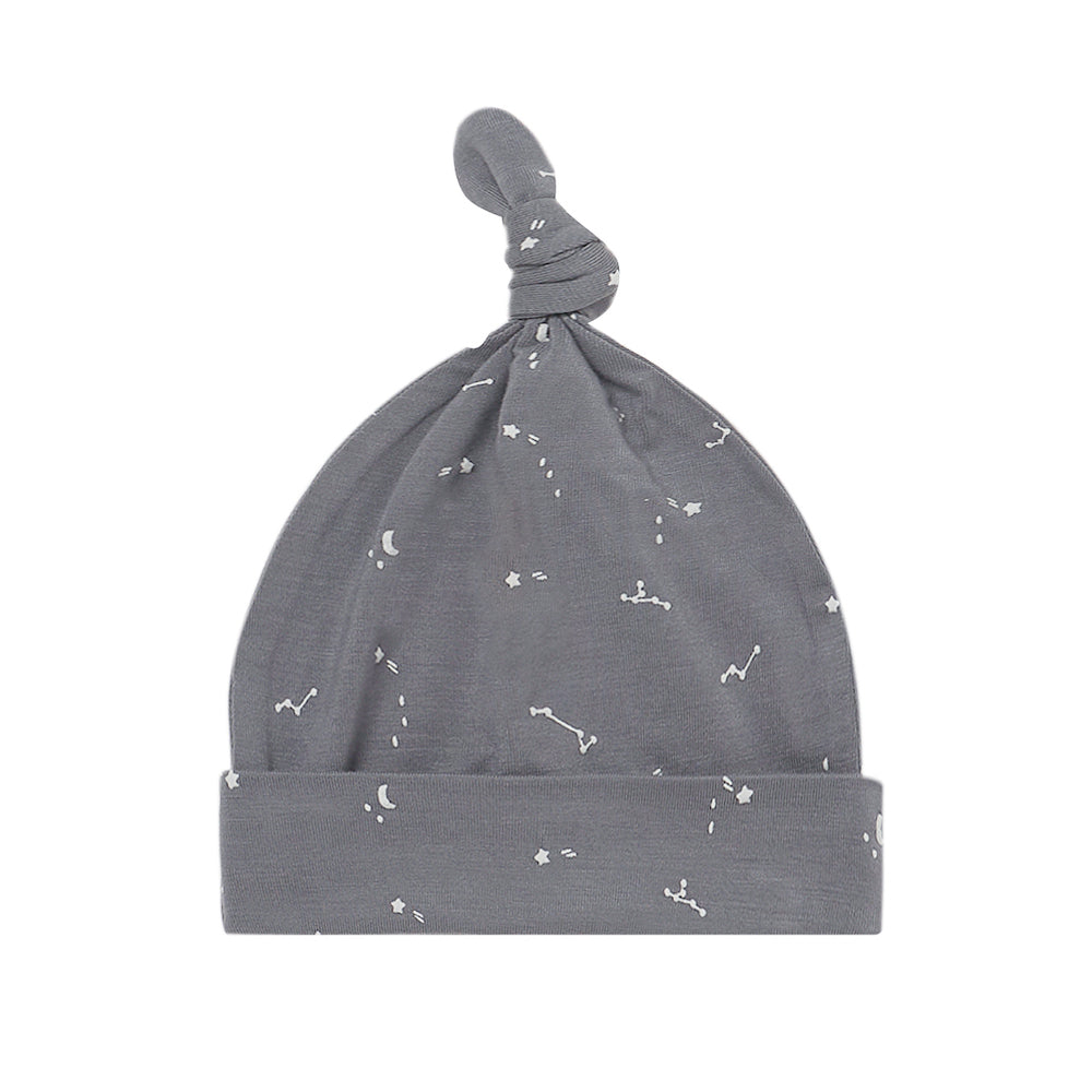 Knotted Baby Hat Night Sky