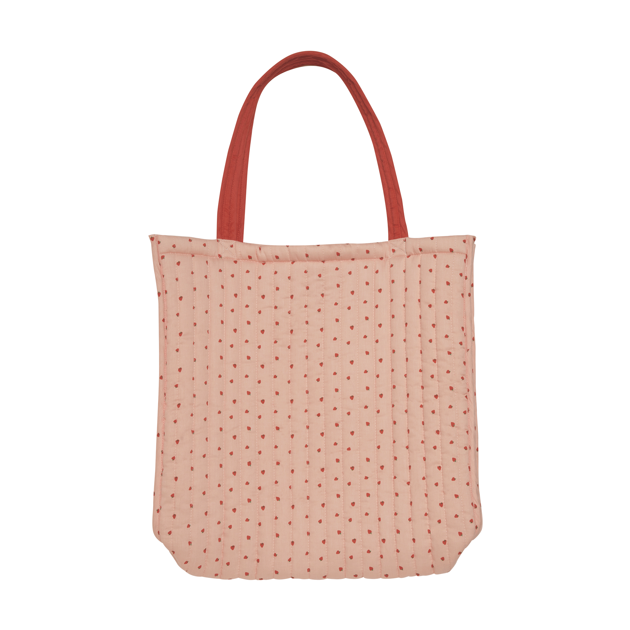 Quilted Tote Bag - Strawberry