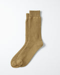 1110 Waffle Crew Socks in Light Olive