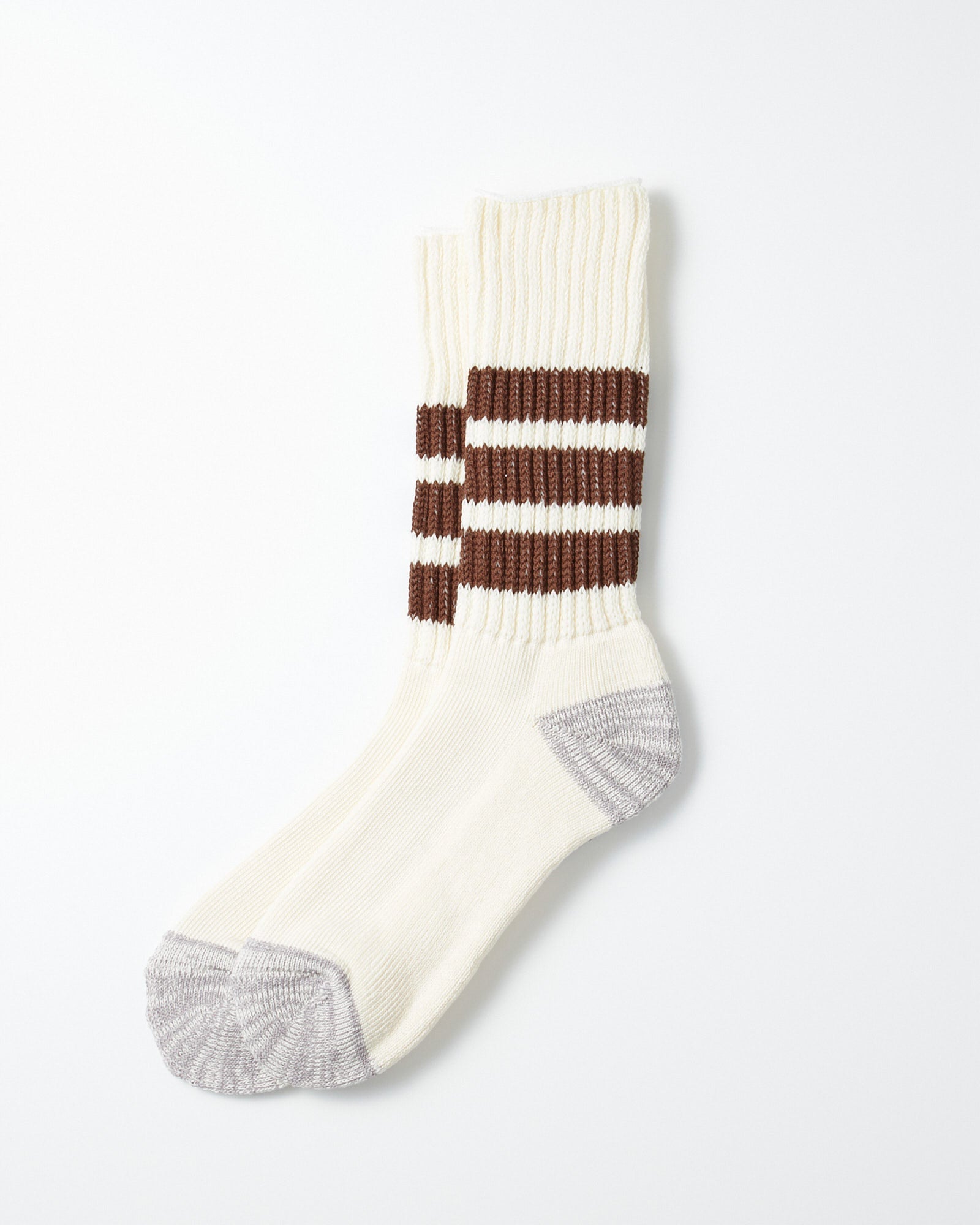 1255 Old School Crew Socks in Brown