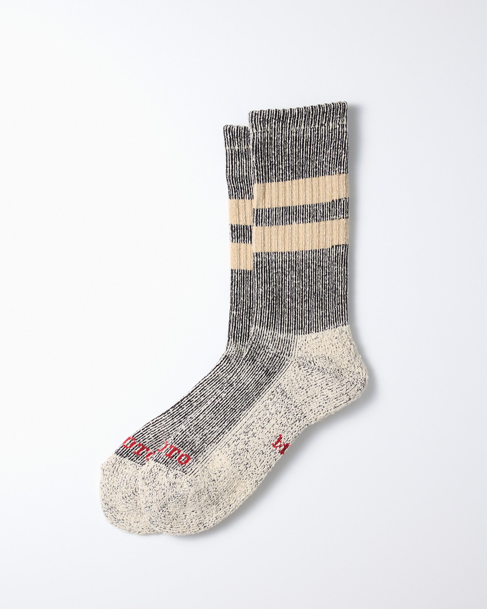 1589 Socks in Black/Beige