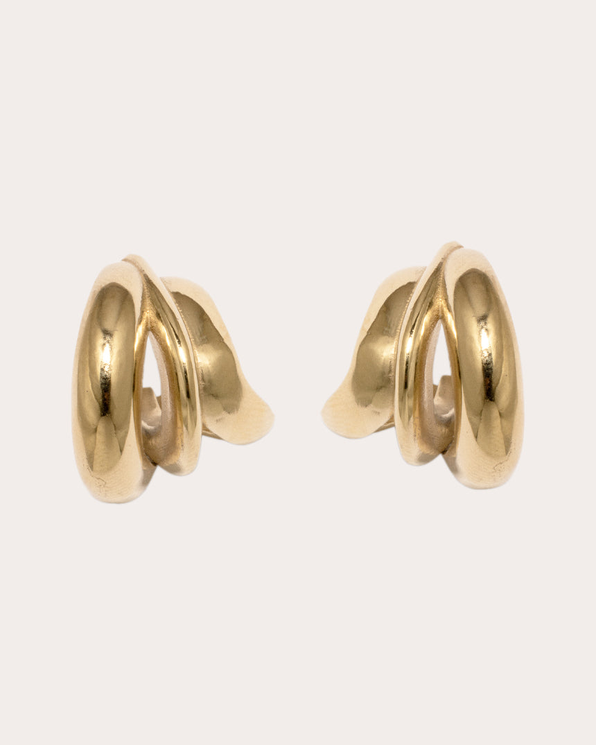 Dollop 18K Gold-Plated Hoop Earrings
