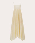 Rachel Cotton Voile Gathered Midi Dress