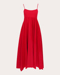 Rachel Gathered Cotton Voile Midi Dress