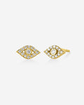 Pavé Diamond Evil Eye Studs