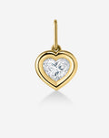 Framed Lab Diamond Heart Pendant
