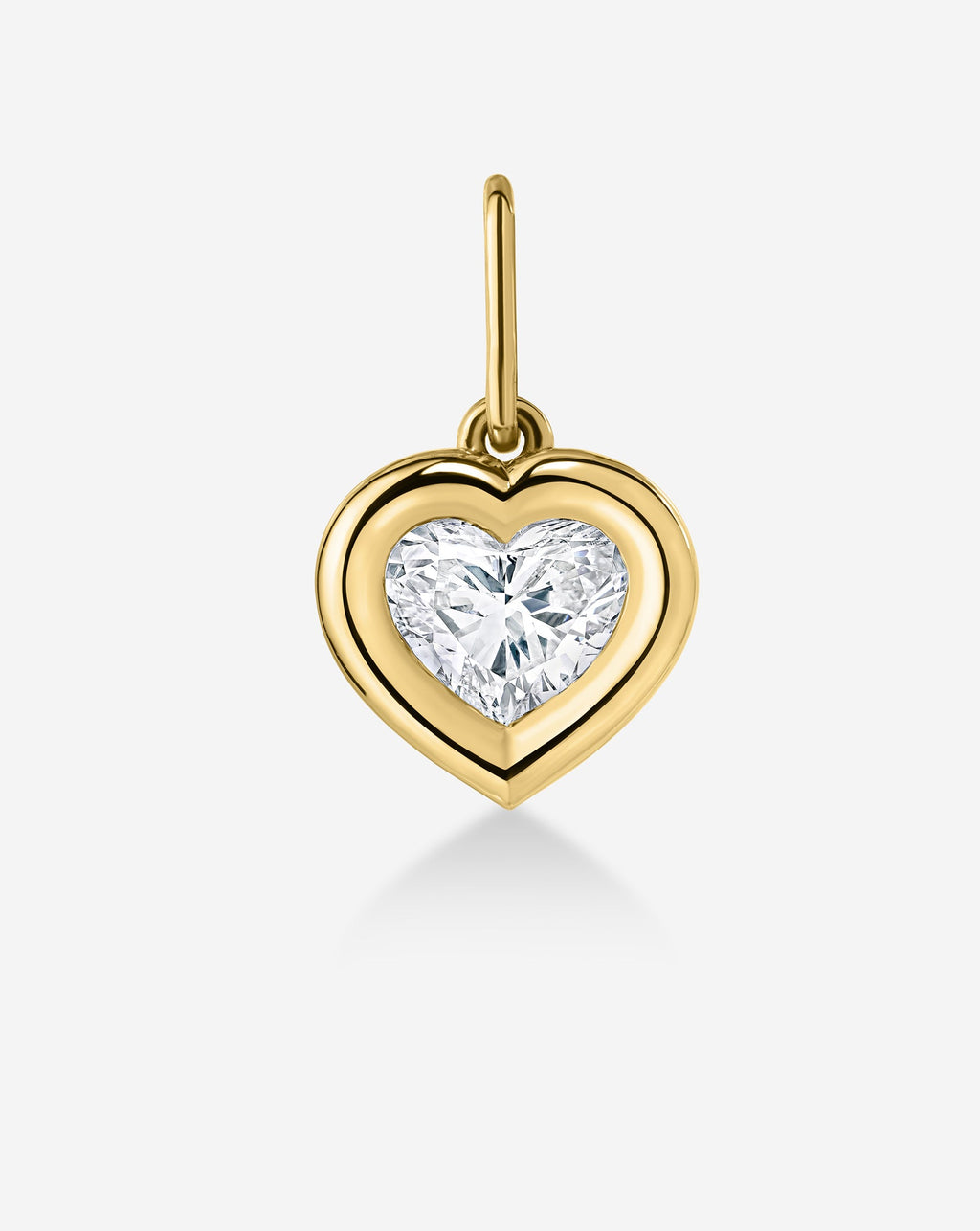 Framed Lab Diamond Heart Pendant