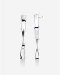 Silver Twist Earrings