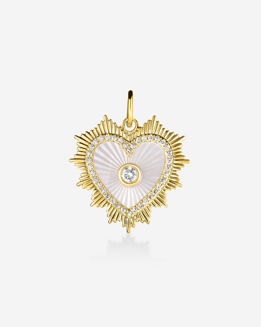 Mother of Pearl Heart Pendant