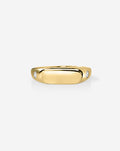 Duo Diamond Signet Ring