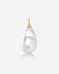 Pearl Huggie Charm