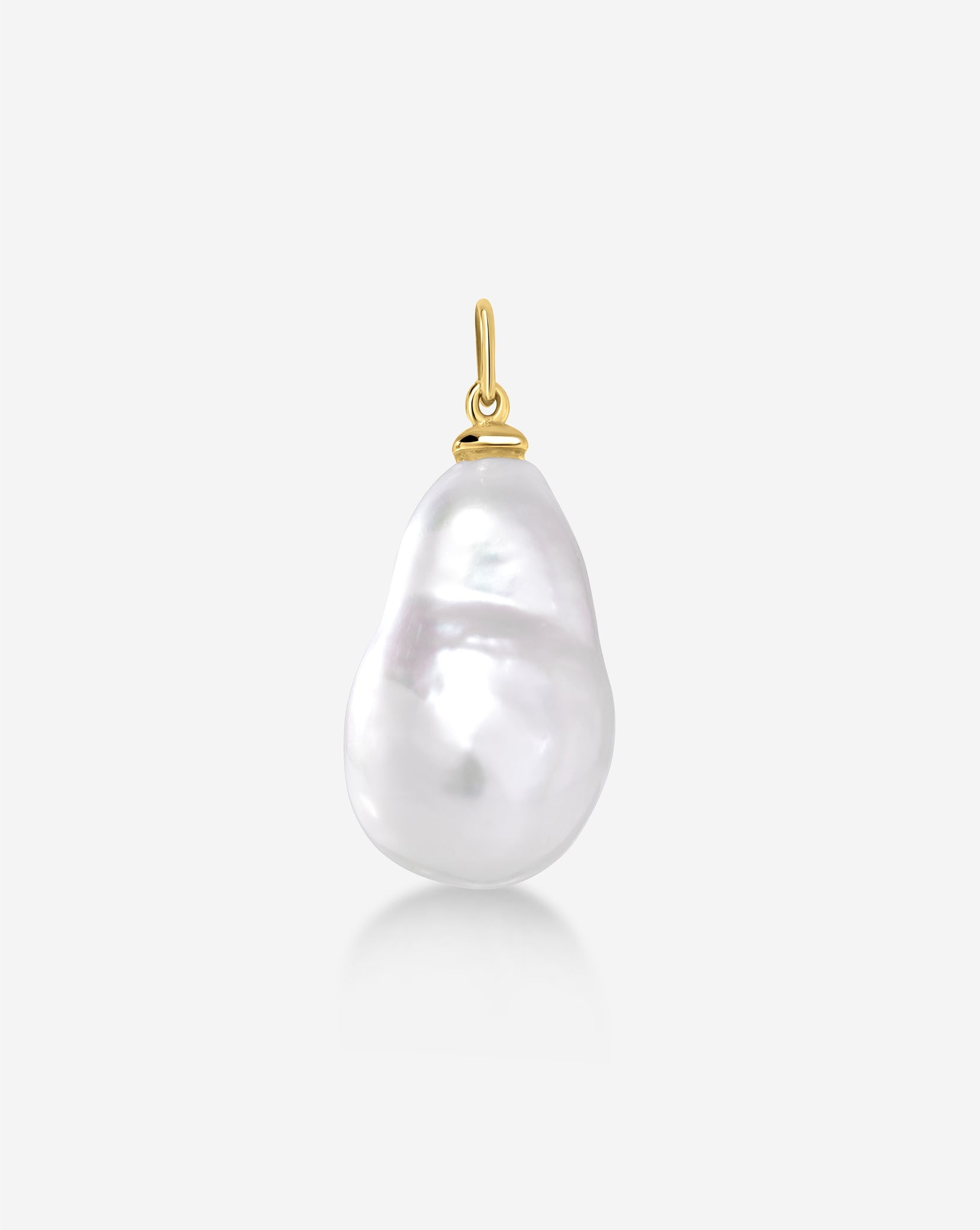 Pearl Huggie Charm