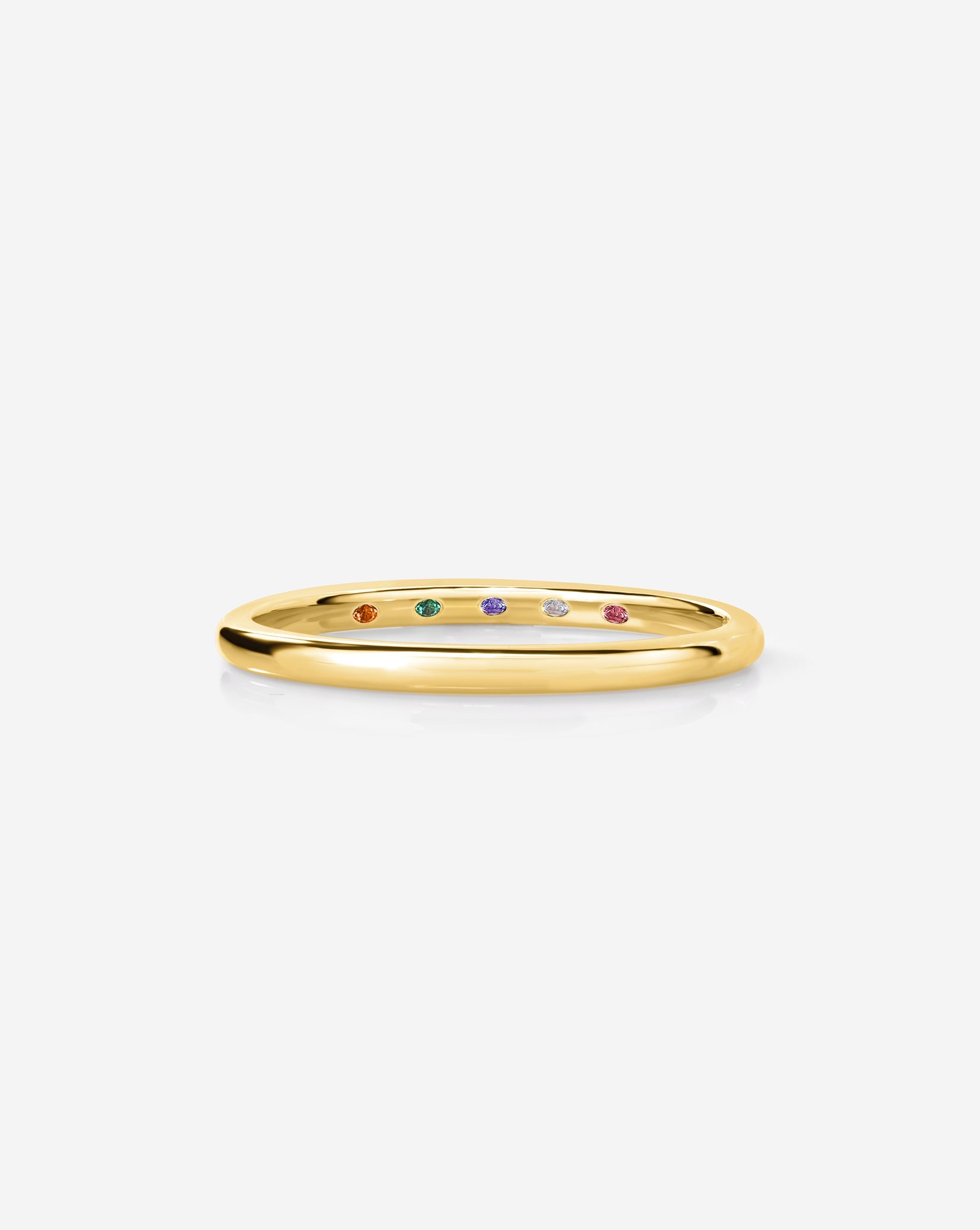 Whisper Thin Band with Birthstone
