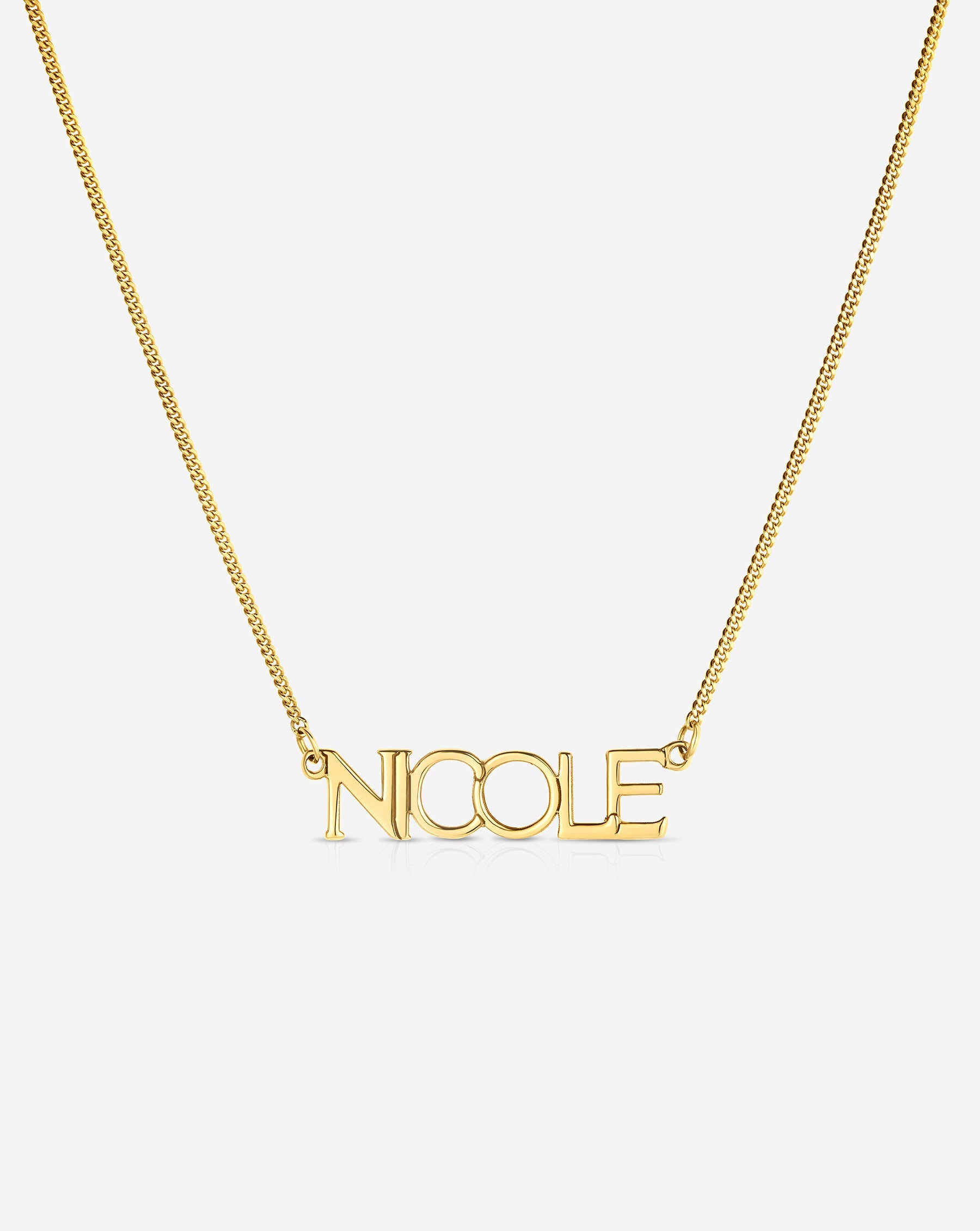 Personalized Block Name Necklace