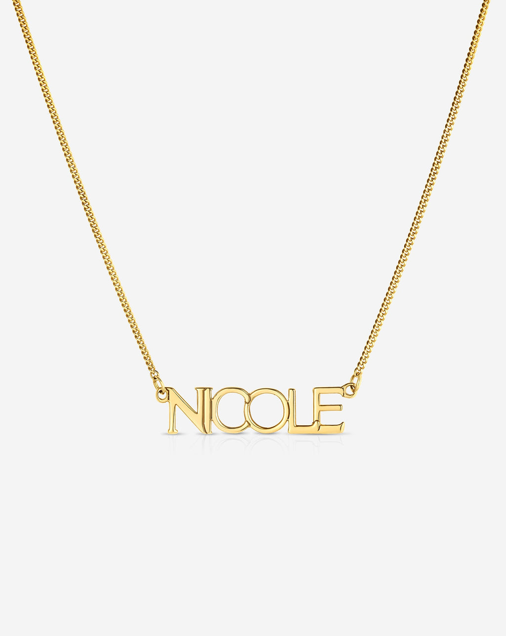 Personalized Block Name Necklace