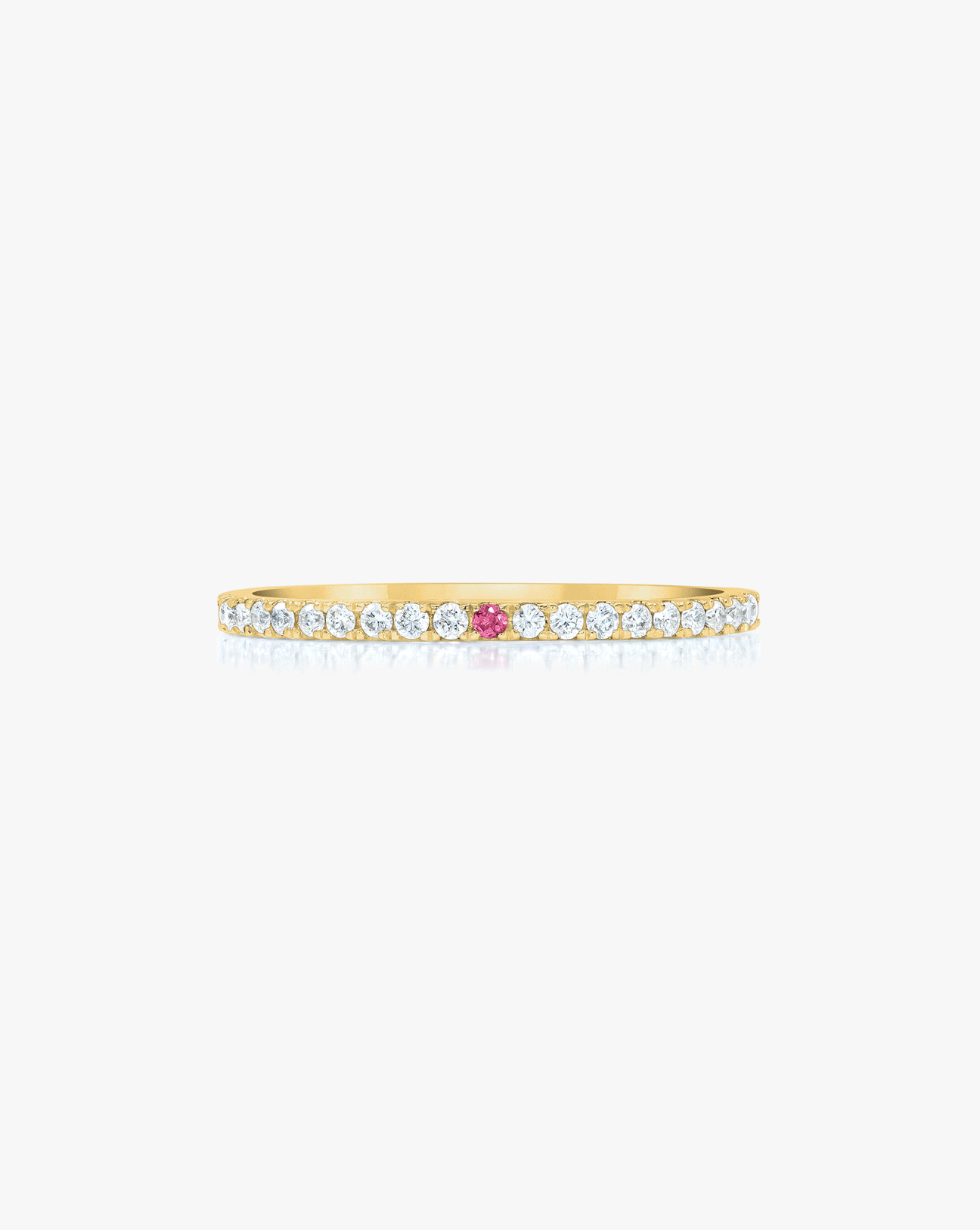 1.3 mm Personalized Perfect Pavé Diamond Ring