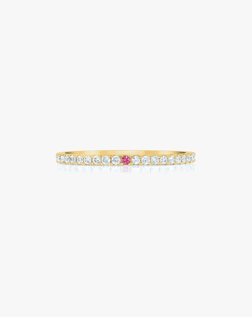 1.3 mm Personalized Perfect Pavé Diamond Ring