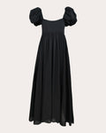 Rory Cotton Voile Puff-Sleeve Midi Dress