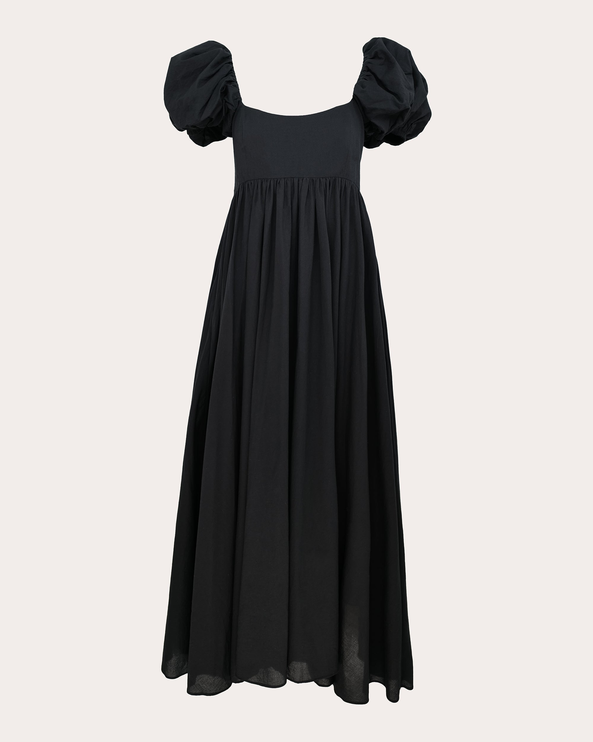Rory Cotton Voile Puff-Sleeve Midi Dress