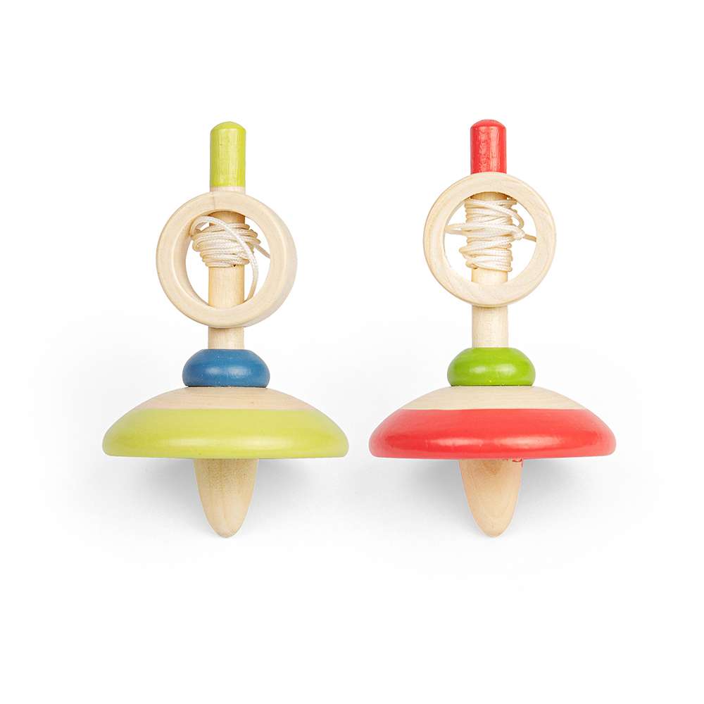 Pull String Top - Red, Green - Pack of 2