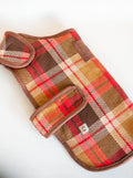 FALL COAT - RUST PLAID