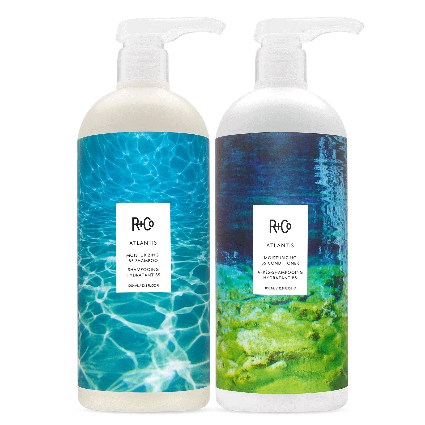 ATLANTIS Moisturizing B5 Shampoo + Conditioner Liter Set