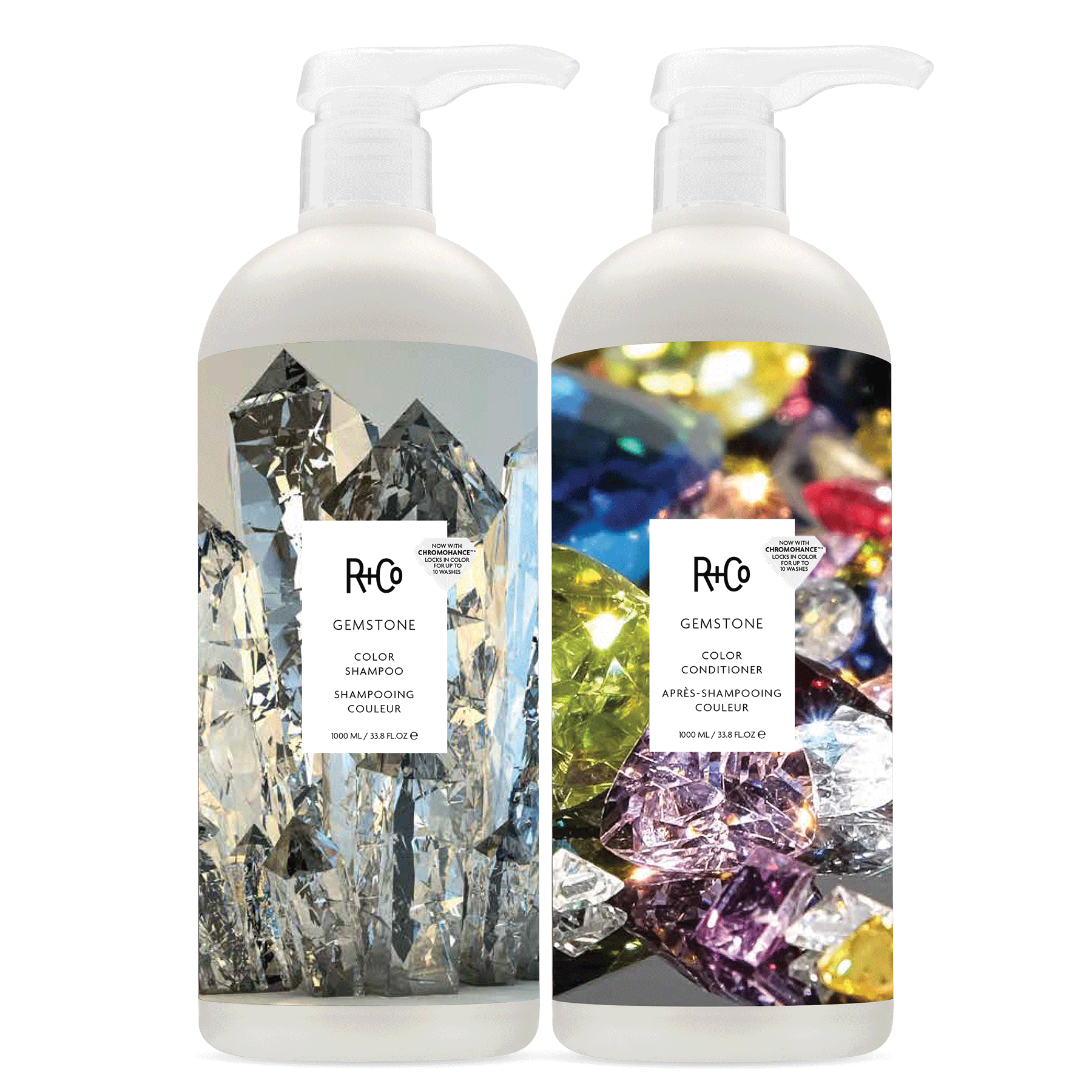 GEMSTONE Color Shampoo + Conditioner Liter Set