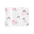 Organic Cotton Muslin Swaddle Blanket - Rainbows