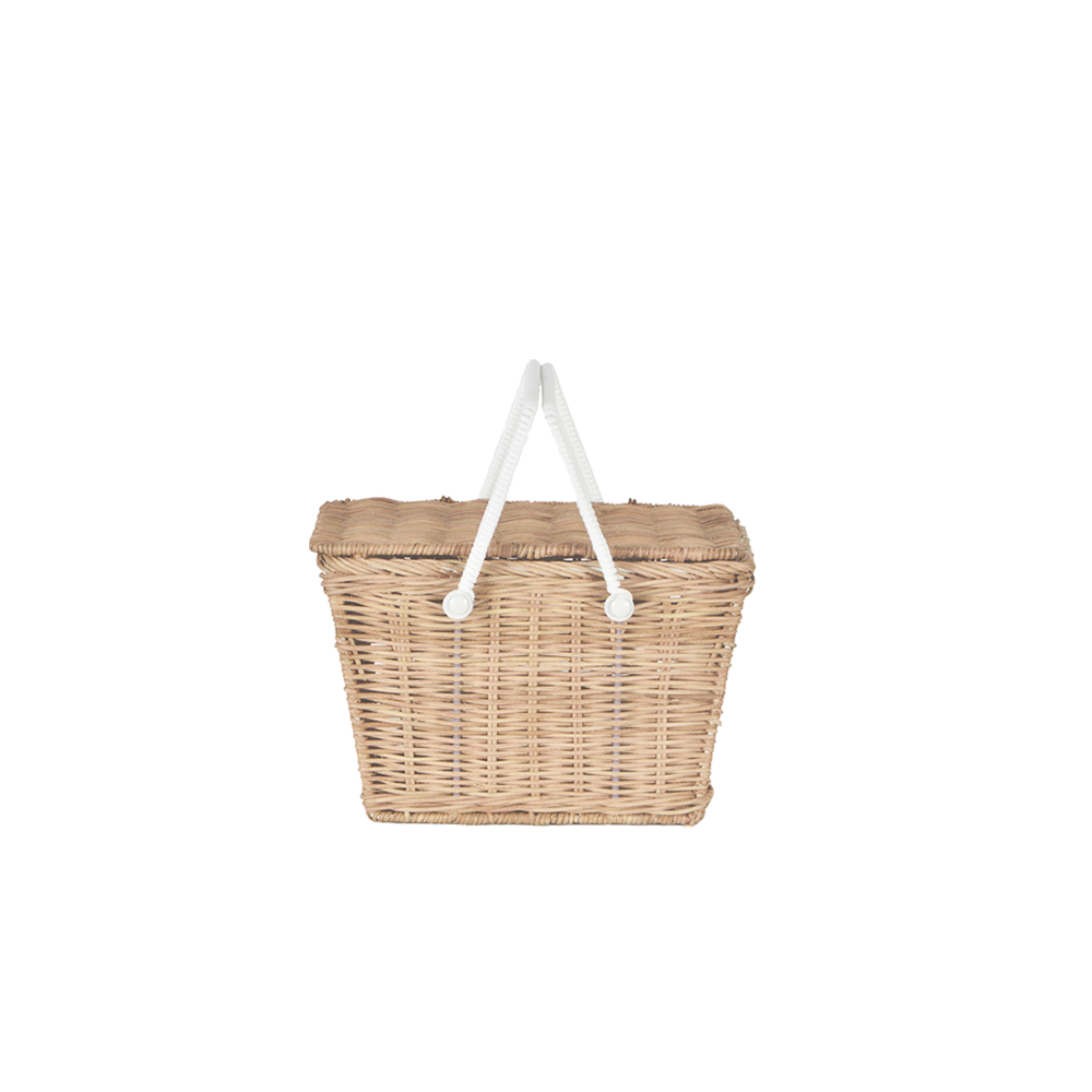 Piki Rattan Basket - Straw