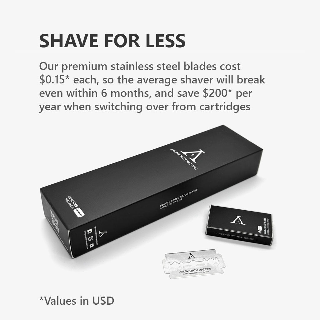 100 Blades - Aylsworth Super Stainless DE