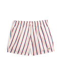 Red & Blue Fine Stripe Swim Trunk