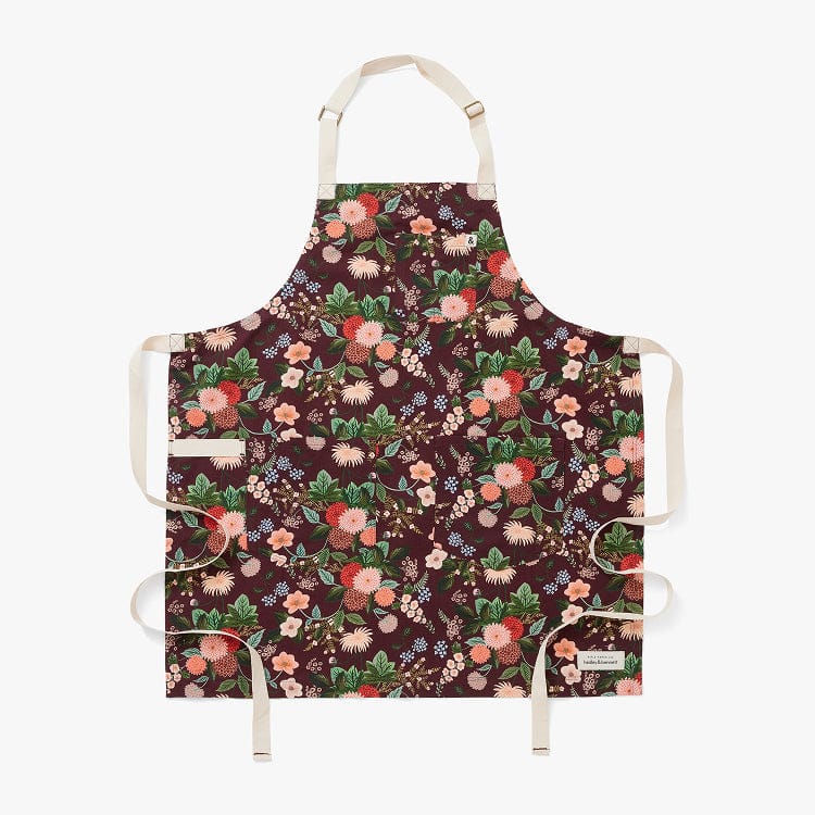 Rifle Paper Co. Burgundy Dahlia Essential Apron