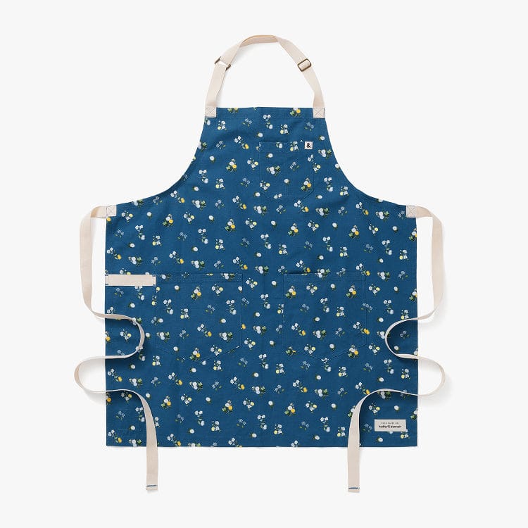 Rifle Paper Co. Sapphire Ditsy Dahlia Essential Apron