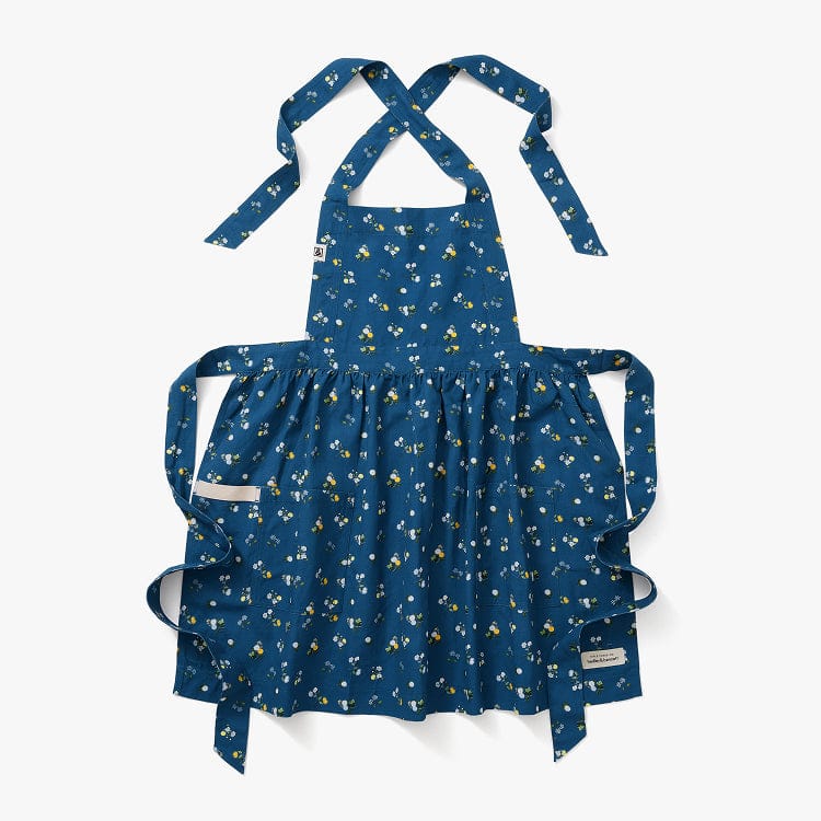 Rifle Paper Co. Sapphire Ditsy Dahlia Pinafore Apron