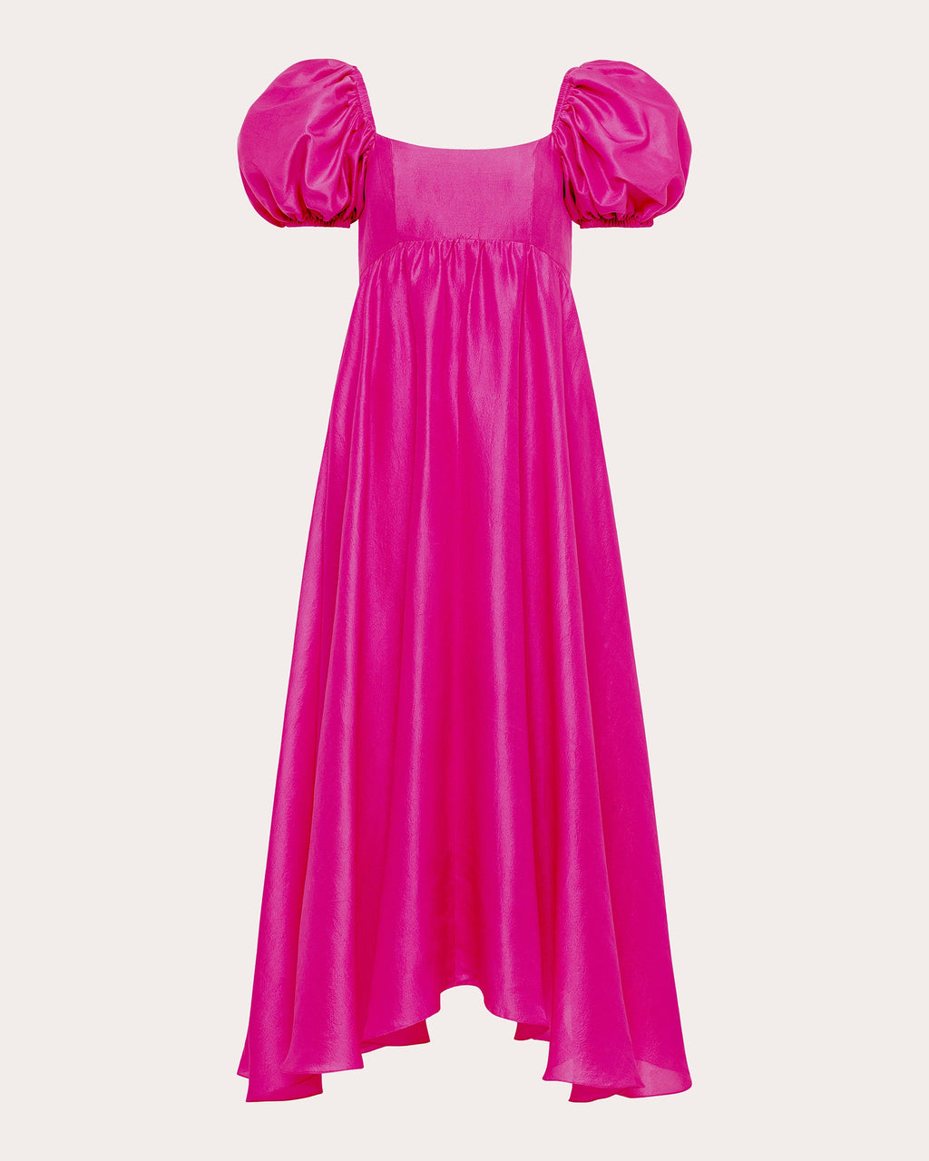 Rory Asymmetric Silk Midi Dress