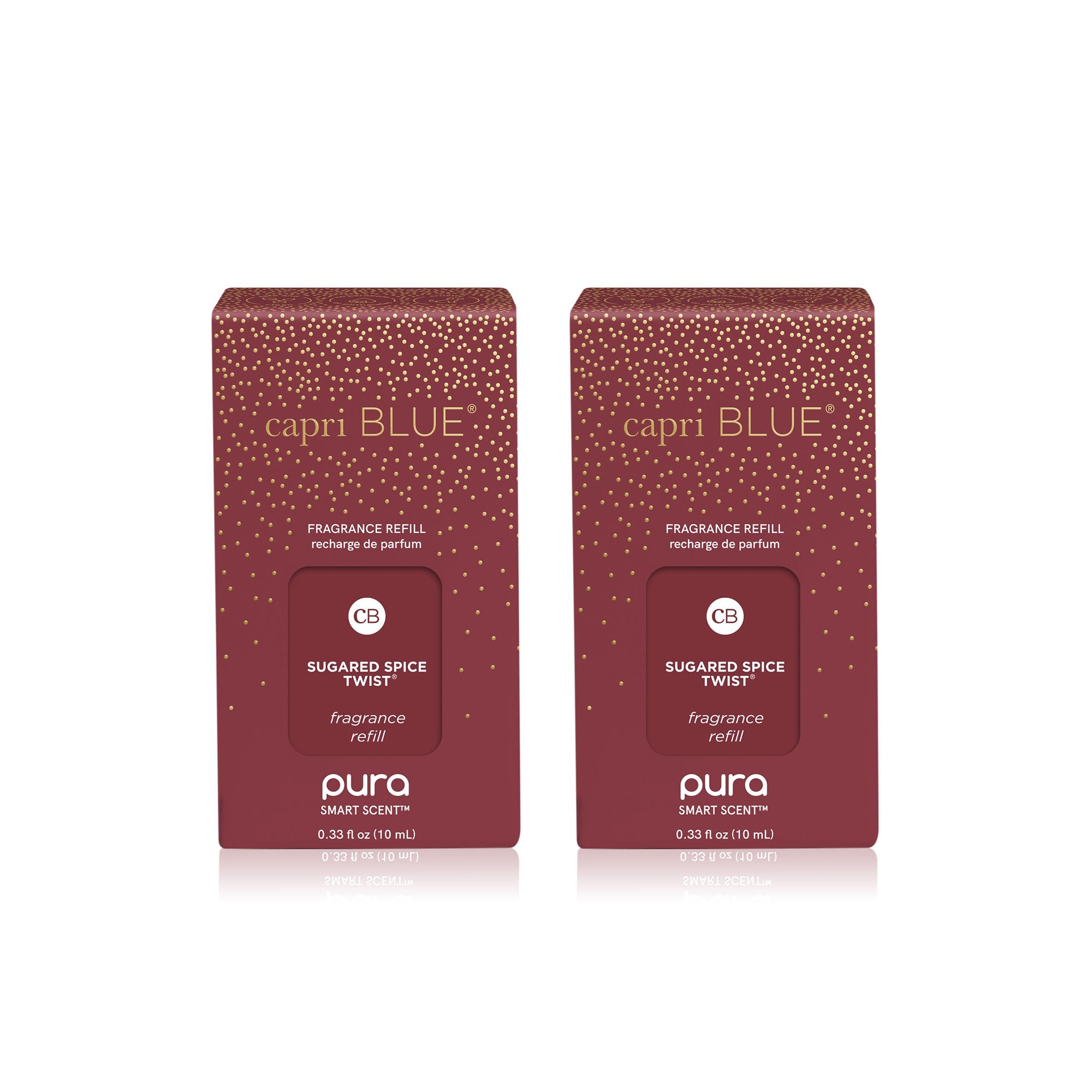 CB + PURA Diffuser Refill 2-Pack Bundle, Sugared Spice Twist