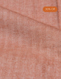 Rust Herringbone Cashmere Blend