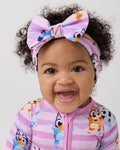 Pink Bluey Dance All Day Luxe Bow Headband