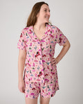 Pink Rancher Roundup Women's Short Sleeve & Shorts Pajama Set