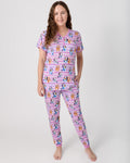 Pink Bluey Dance All Day Women's Short Sleeve Pajama Top